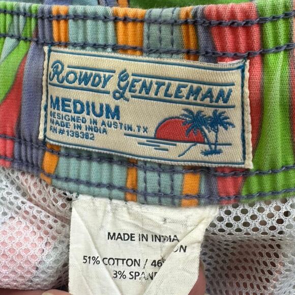 Rowdy Gentleman Swirl Swim Trunks Medium - Picture 4 of 7